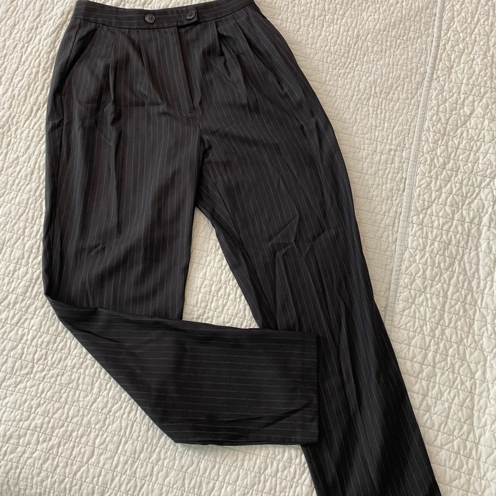 Reformation Pinstripe Work Pants